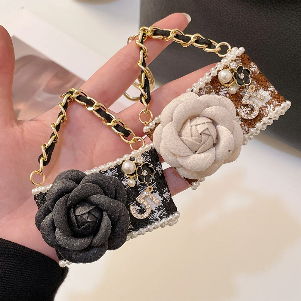 2023 Fashion Flower Keychain Camellia Handbag Pendant Gifts Souvenirs