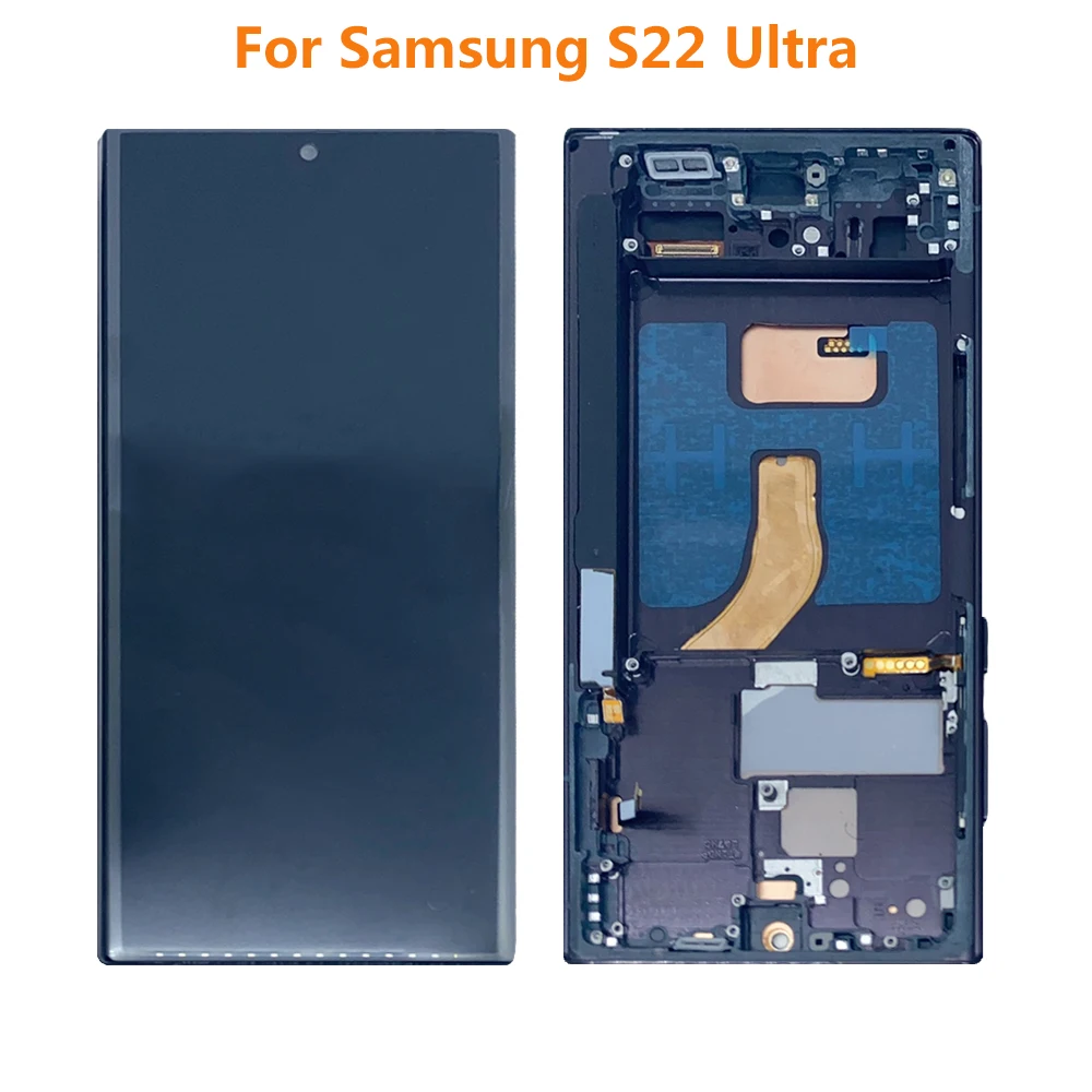 

Incell For Samsung S22 Ultra LCD S908 S908E SM-S908B/DS S908N S908U Display Touch Screen Digitizer Assembly With Frame Repair