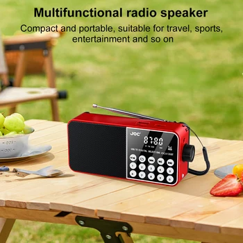 Mini Portable Radio Bluetooth-Compatible Broadcasting Player Radio LED Digital Display Stereo MP3 Player for Emergency Hurricane 3