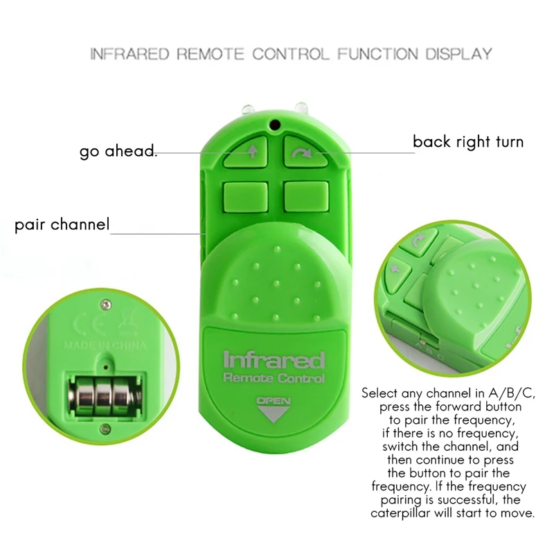 Infrared Remote Control Caterpillar Toy Funny Rc Animal Toy Novelty Gaggle Toy Tricky Toys Reptile Insect Electric 5