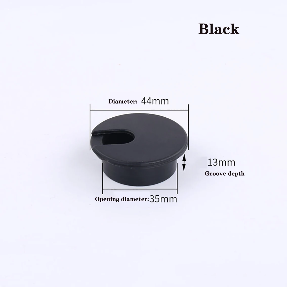 35mm Grommet Hole ABS Plastic Round Cable Box Computer Desk Line Hole Cover PC Table Furniture Decorative Accessories