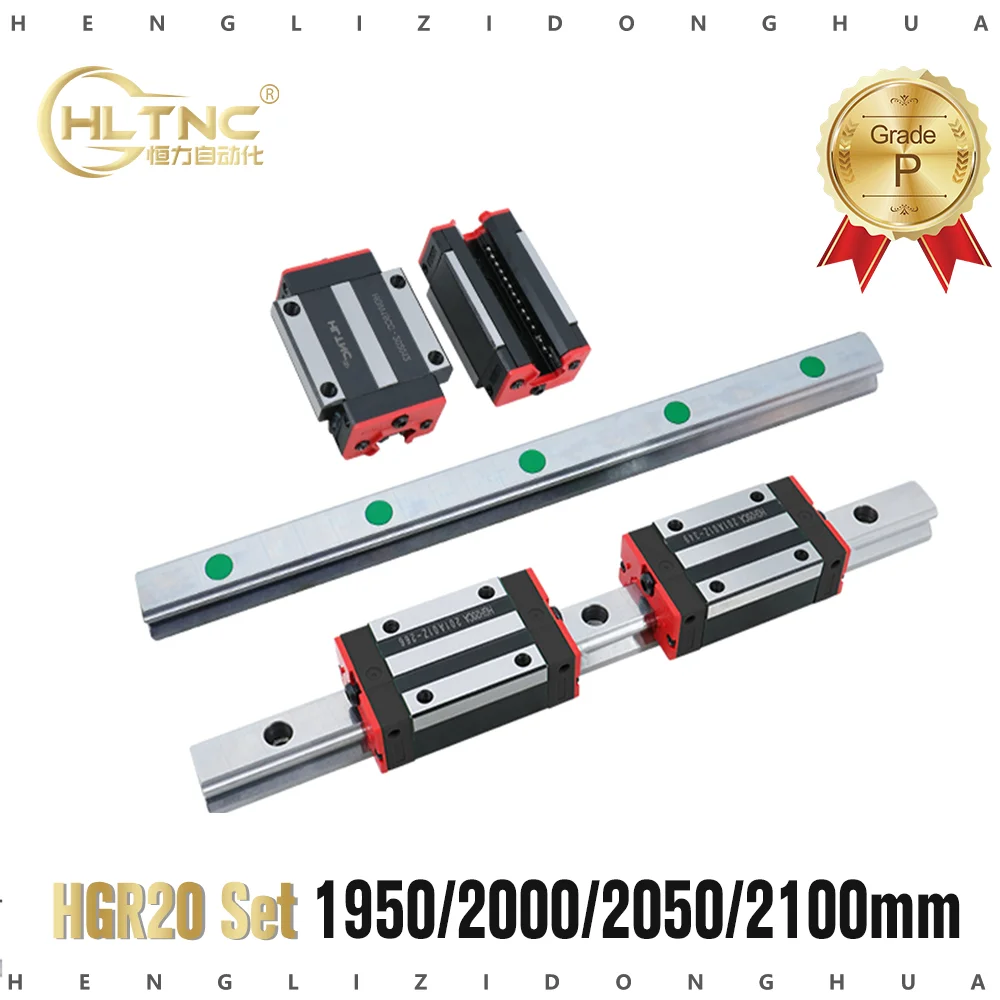 4 Stück HGH20 Gleitblock für Elektrische Geräte CNC-Rounters Slider Block 3D-Drucker Fräsen CNCYEAH HGR20 Linearführung set 2 Stücke HGR20-200 mm Linearführungsschiene 