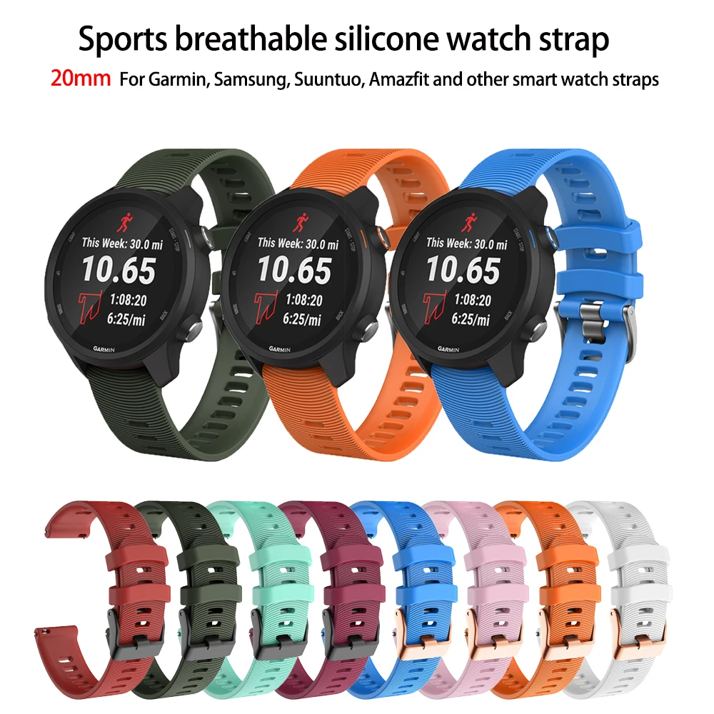 

For Garmin Forerunner 245 strap, 645 strap, 20mm replacement strap for Galaxy Watch 5/5 Pro Galaxy Watch 4/4 Classic pioneer