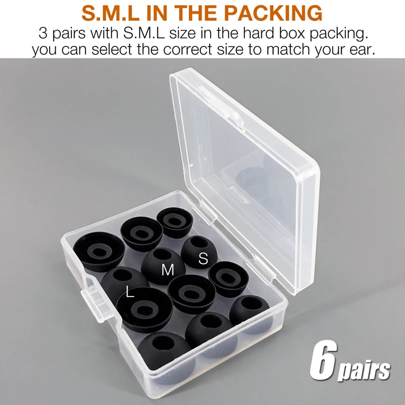 12X Eartips Replacement for Bose New QuietComfort Earbuds Earpad * 6 Pairs