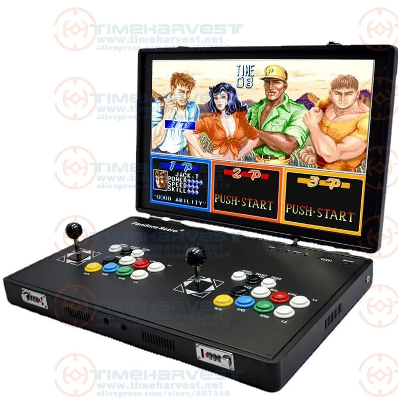 10000 Games NEW Pandora Retro Video Game Console 24 Inch IPS Screen PCB Board Arcade Game Console Table Mechine