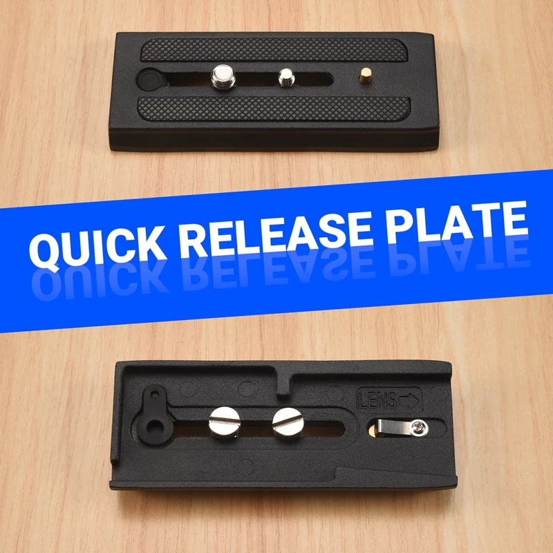 Sports Camera Extended Quick Release Plate For Manfrotto 500Ah 701 577 PTZ Bainuo S4 S6