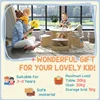 White 5-Piece Kids Table and Chairs Set with Storage for Art, Drawing, Playroom, Classroom, Nursery