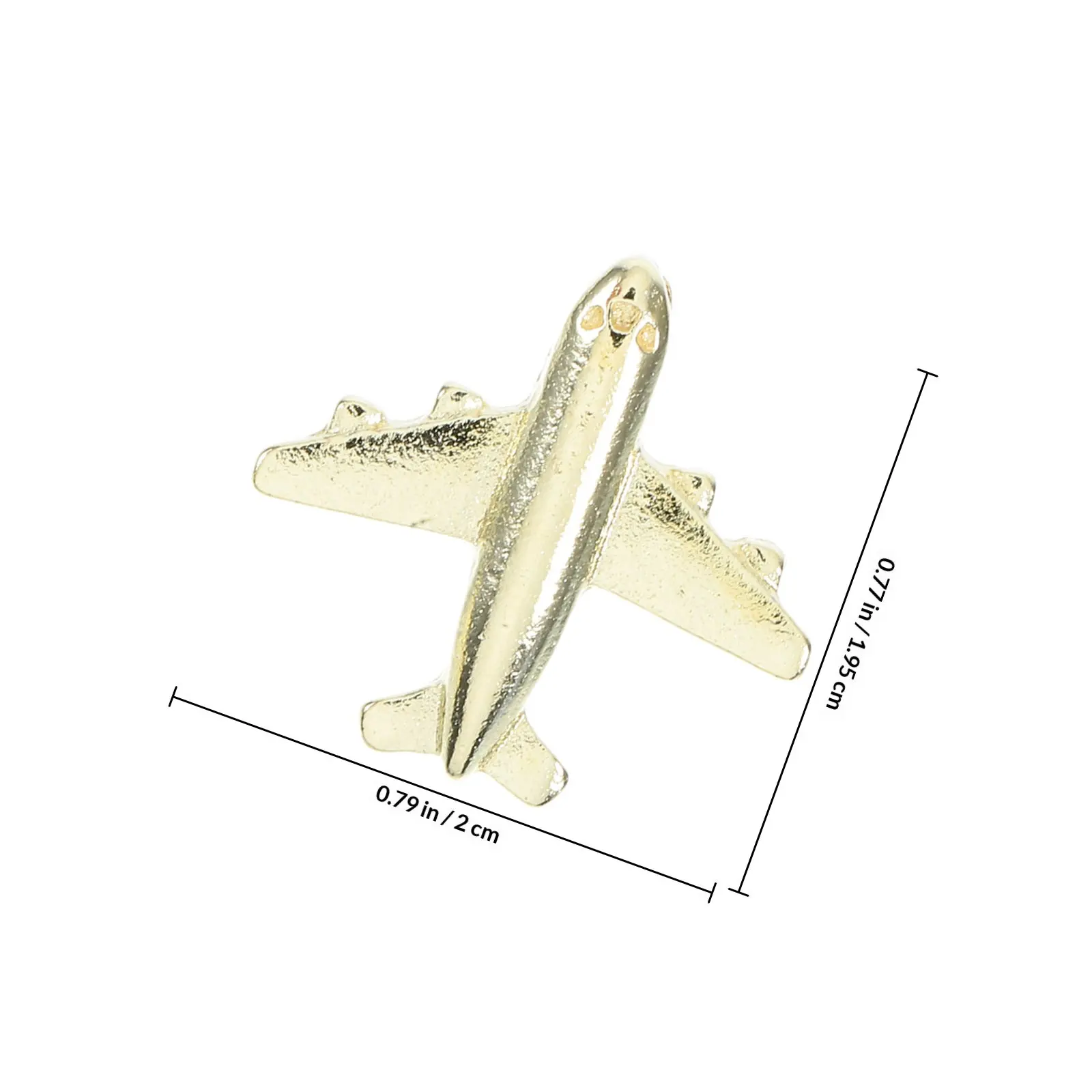 12개 금속 비행기 모양 푸시핀, 창의적인 3D 골드 압정, 지도, 코르크보드, 사진 벽 장식, 가정, 사무실, 학교용 스타일리쉬