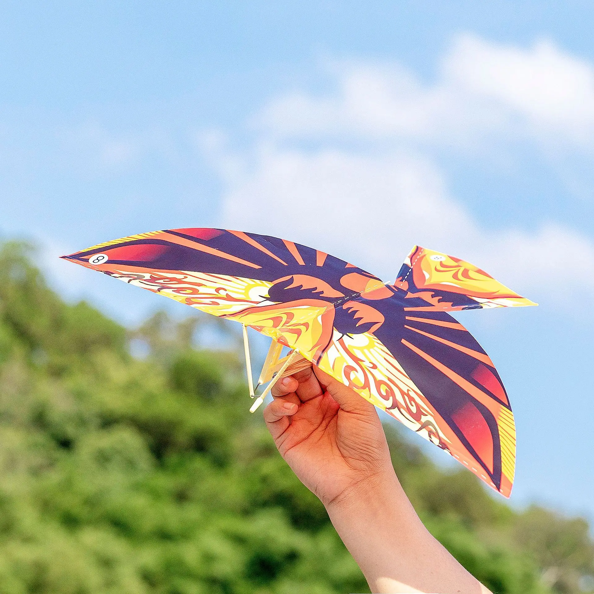 Rubber band power bird Models toy children's puzzle new DIY Kite Bionic Air Plane action Assembly Gift parent-child interaction 2