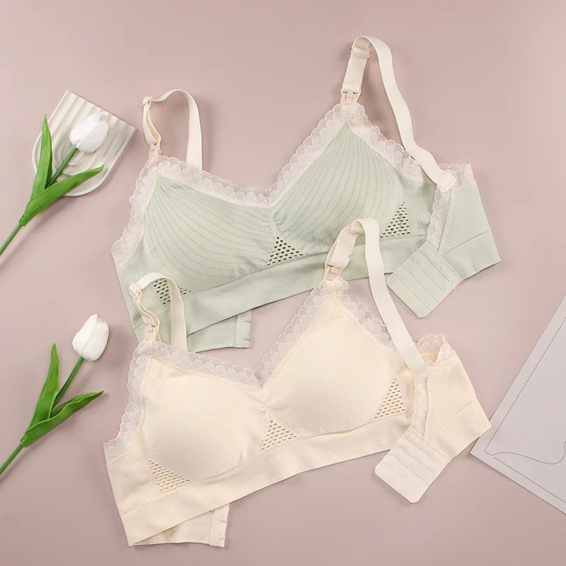 3PcsSexyLaceMaternityBrasSeamlessNursingBraMothers