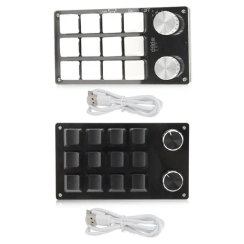 Mechanical Gaming Keypad One Handed Macro Mechanical Keyboard 12 Key Multifunction  Programmable Keypad for Office Gaming 1