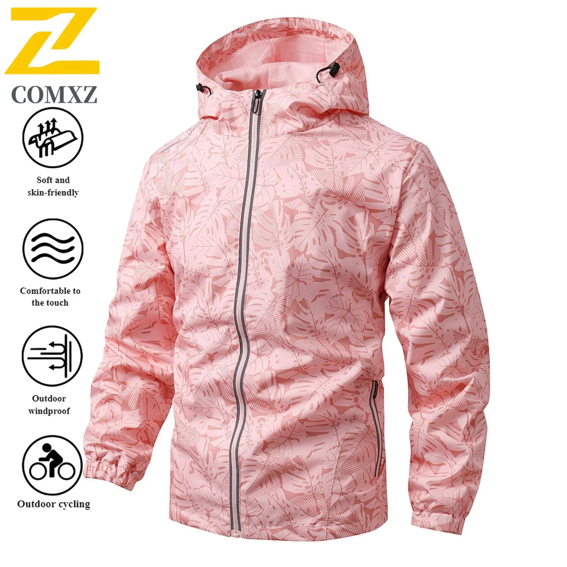 EIAO Fashion New Reflective Cycling Jacket Men's Coat Zipper Jacket Bicycle Windbreaker Coats Outdoor Bike Mtb Sports Road Whit