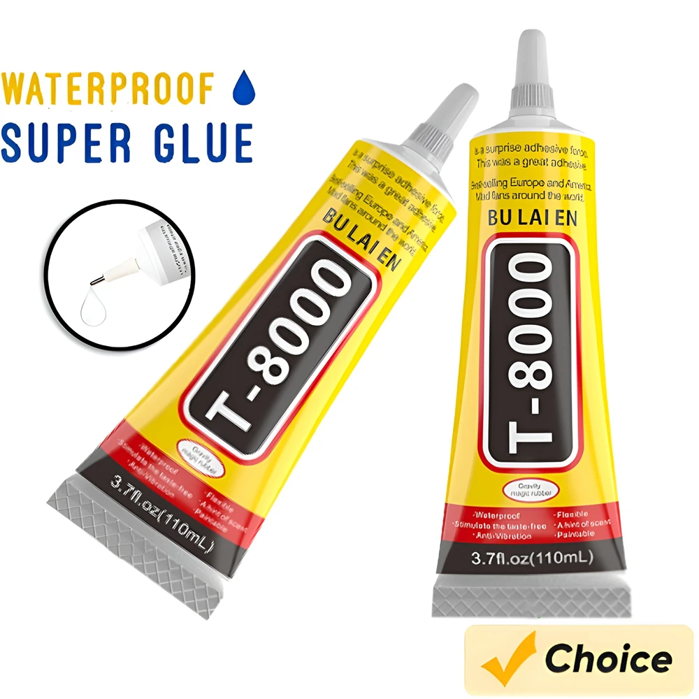 15/50/110ml T8000 수리용 액상 접착제 다목적 접착제 슈퍼 지아이 드릴링 접착제 휴대폰 화면 수리용 에폭시 접착제
