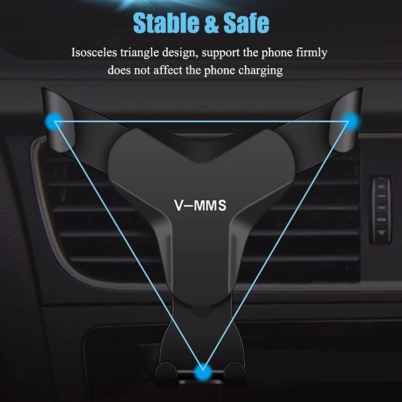 Gravity Car Holder For Phone in Car Air Vent Mount Clip Cell Holder No Magnetic Mobile Phone Stand Support Smartphone Voiture mobile holder