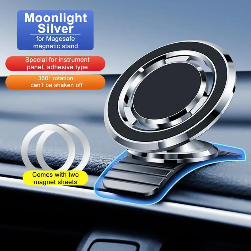 

Car Dashboard Phone Mount Magnetic Mobile Phone Holder Automobile Cell Phone Bracket For Navigation Car Interior Accessories