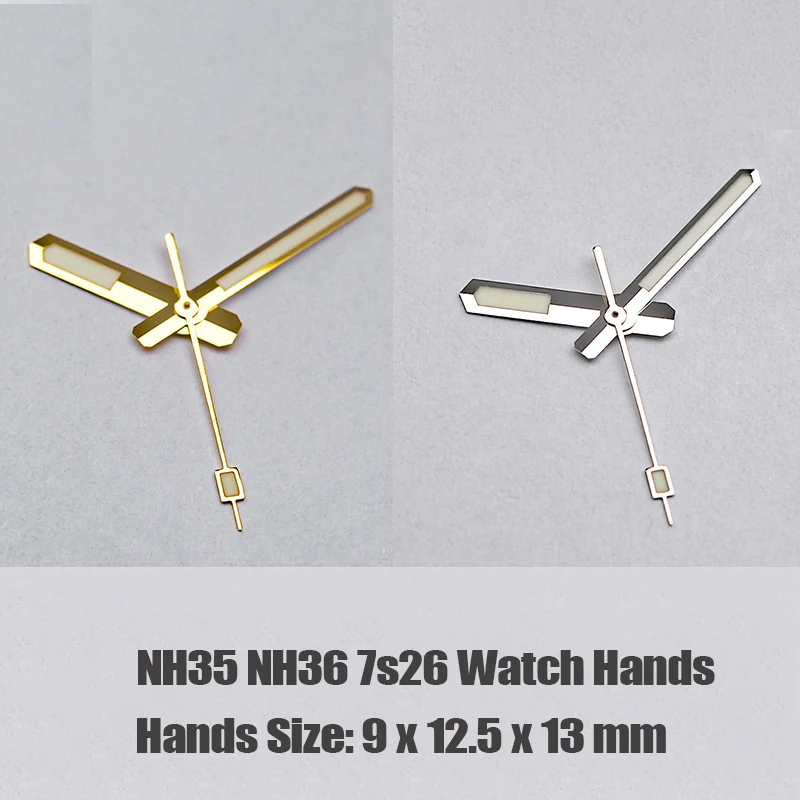 맞춤형 NH35 시계 바늘 야광 포인터 교체 부품 NH35 4R35 4R36 7S 자동..