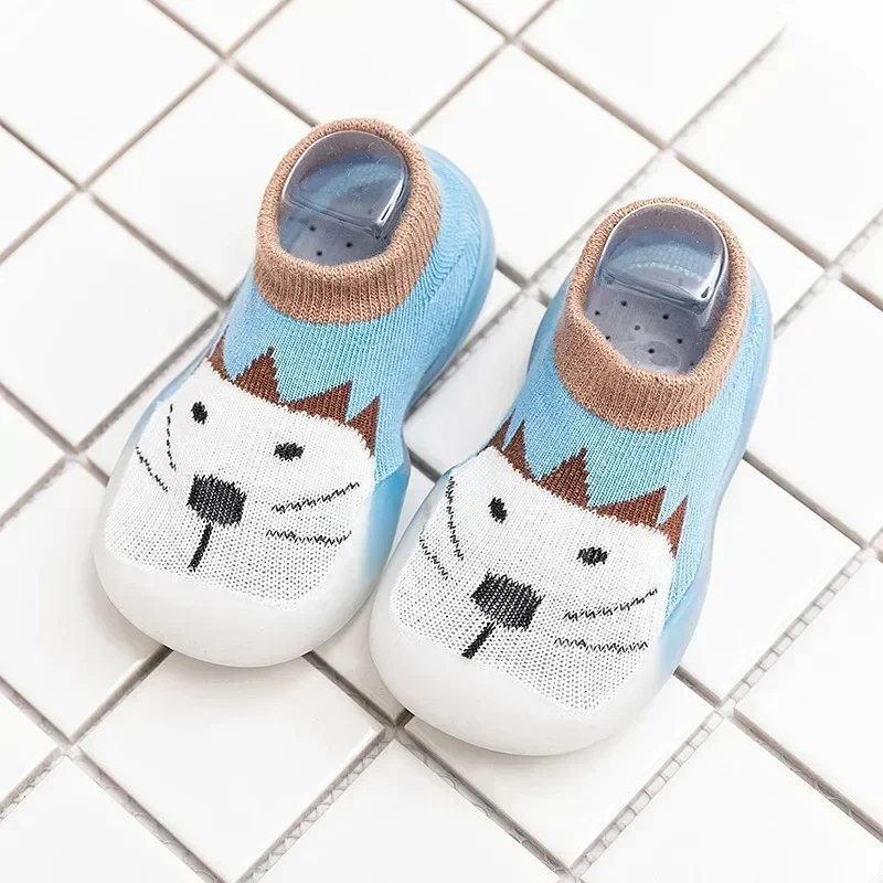 Children Anti-slip Shoes Newborn Baby Girl Cotton Non-slip Floor Socks Baby Boy Rubber Sole Cartoon Indoor Socks Infant Shoes baby shoes