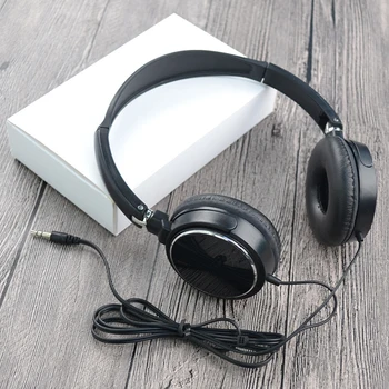 Cuffie per computer cablate universali da 3,5 mm Cuffie da gioco portatili pieghevoli per musica Cuffie stereo per auricolari sportivi con cancellazione del rumore 1