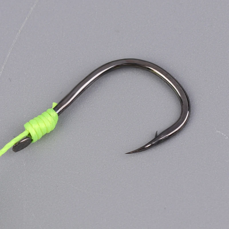 1Pc Doppel Haken Angeln Haar Rigs Haken Reverse Bottom Linie Suspension Karpfen Angeln Haken Bereit Made Anti Bottom karpfen Rigs – Detail 11