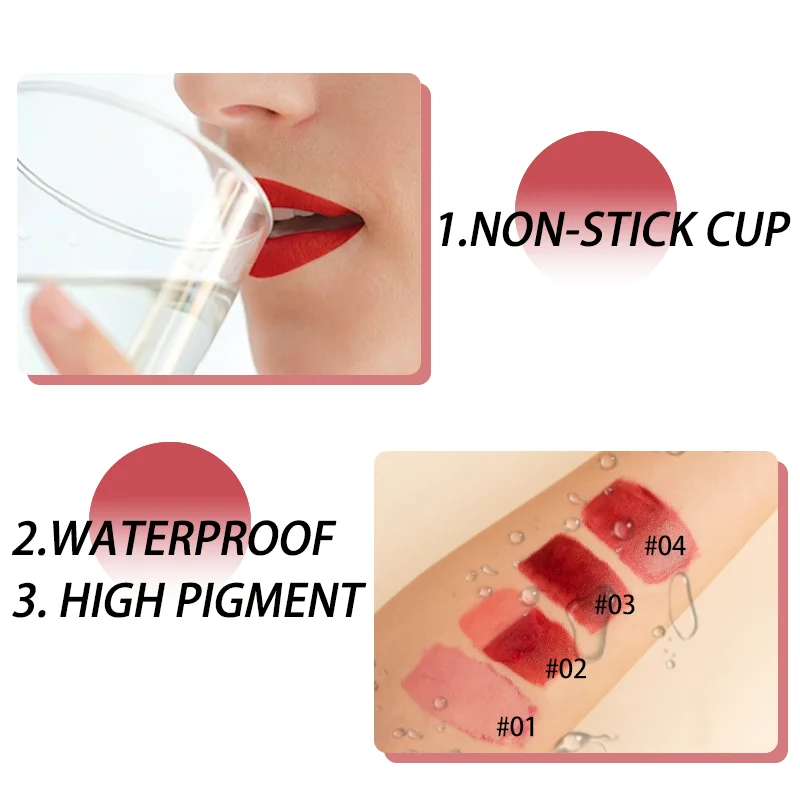 Peel Off Lip Gloss Matte Outline Contour Tattoo Lip Stain Waterproof Transfer Resistant Tear Off Natural Rose Pink Lip Tint 4