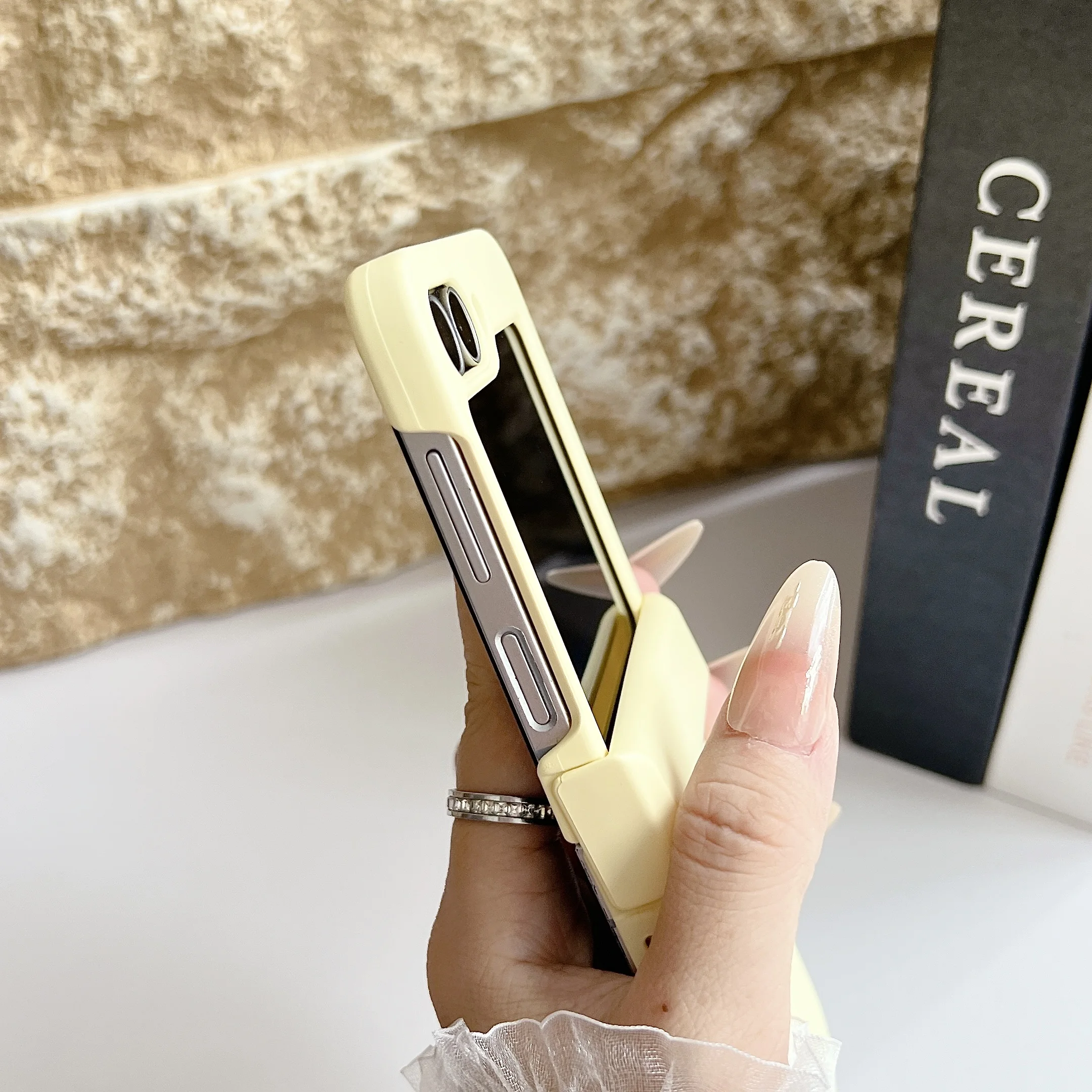 Candy Color Shockproof Foldable Phone Case with Hinge Protection