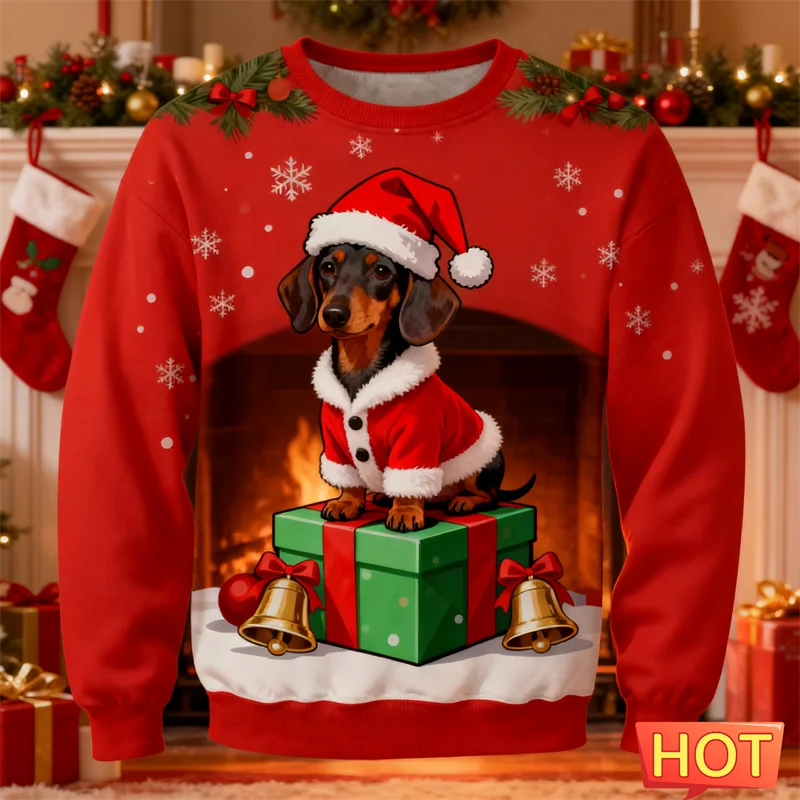 funny-dachshund-ugly-christmas-sweater-cute-3d-printed-dog-unisex-pullover