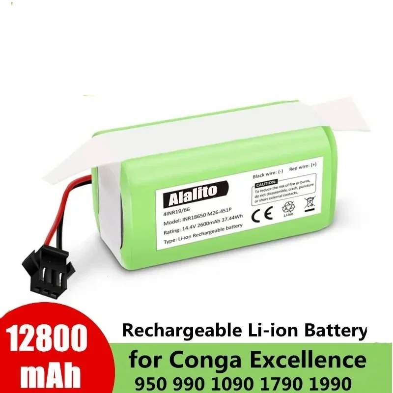 14.4V 2600mAh Replacement Battery For Conga Excellent 990 1090 1790 1990 Deebot N79S N79 DN622 Robovac 11 Tesvor X500 power tool battery rechargeable lithium batteries rechargeable nickel zinc batteries rechargeable nickel metal hydride batteries disposable alkaline batteries