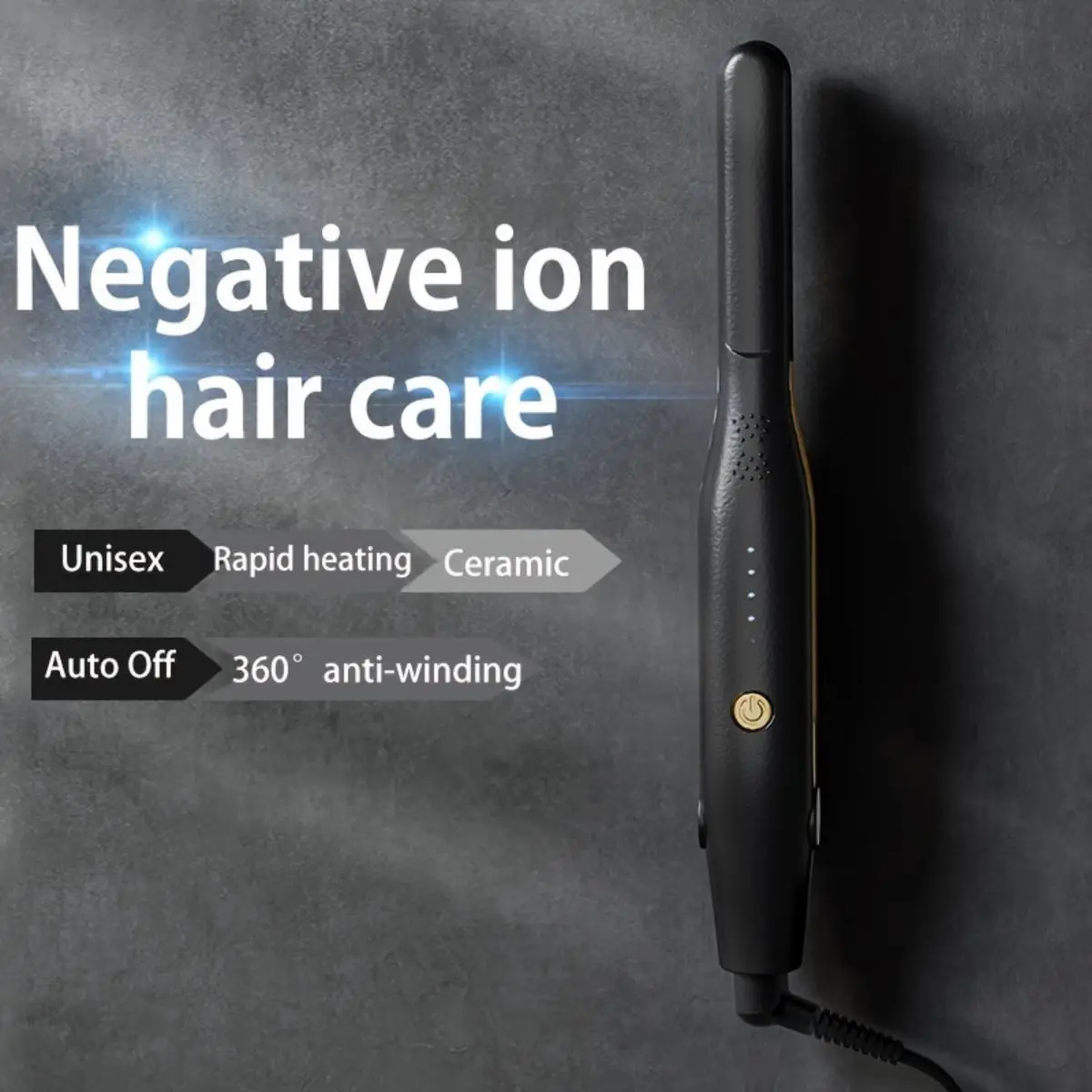 2 In 1 Hair Straightener Curling Iron Mini Pencil Flat Iron for Short Hair Beard StraighteneHome Hair Curlr Ceramic Hair Curlers 2