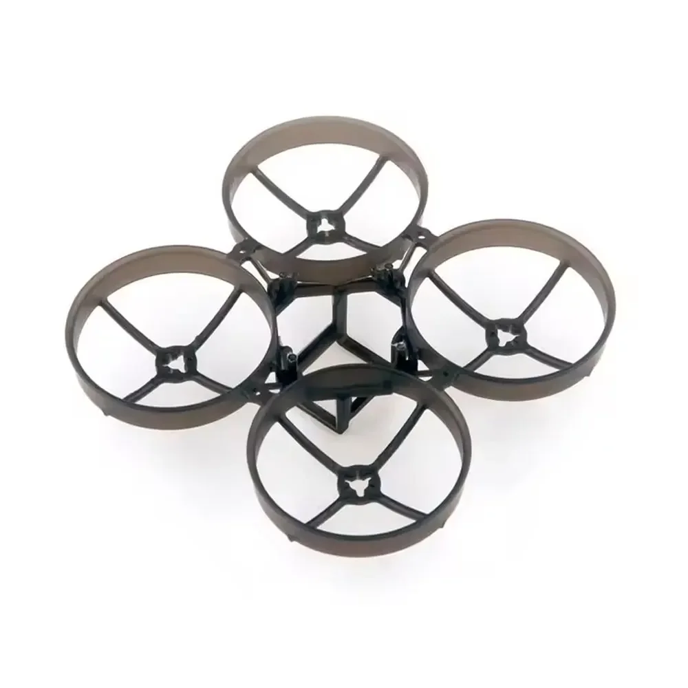 Châssis HappyModel Mobula7 O4 80mm assemblé avec moteurs et hélices, prêt pour le vol FPV.