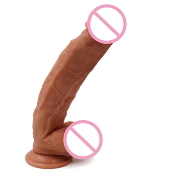 Huge Thick Dildo with Strong Suction Cup,Lifelike 27cm Liquid Silicone Dildo,Realistic Soft Large Big Monster Dildo Adult Toy 5