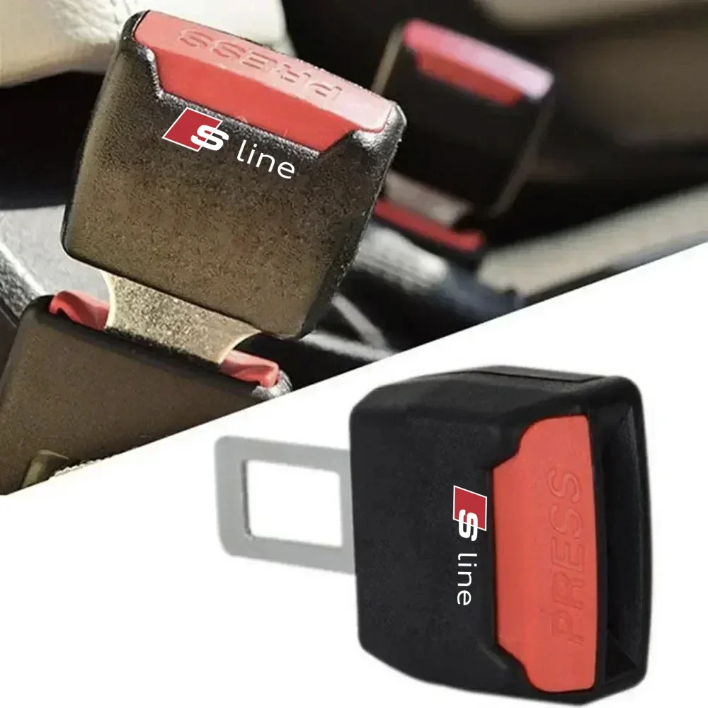Car seat belt clip extender, safety buckle For Audi Sline S6 S7 SQ5 SQ7 A3 A4 A5 A6 A7 A8L Q3 Q4 Q5 Q6 Q7 Q8 TT