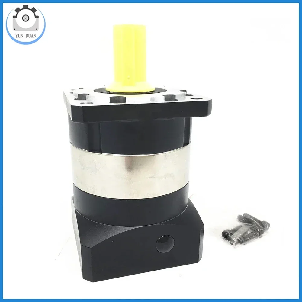 Planetary Gearbox 7 Arcmin 80/90mm Flange 750W Servo Motors Spur Gear Reducer 12.7/14/16/19mm Input Speed Ratio 3:1-100:1