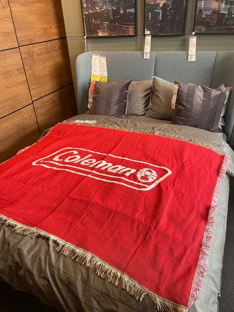 레드 콜맨 야외 캠핑 피크닉 담요, 다용도, 무료 배송, 폴리에스터와 면