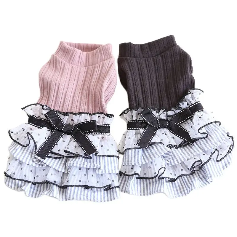 Dogs & Cats Dress Polka Dot Design - PeticaDeals
