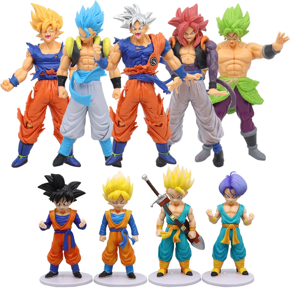 18cm Son Goku Super Saiyan Figure Anime Dragon Ball Goku Dbz Action Figure  Model Gifts Collectible Figurines For Kids - Action Figures - AliExpress