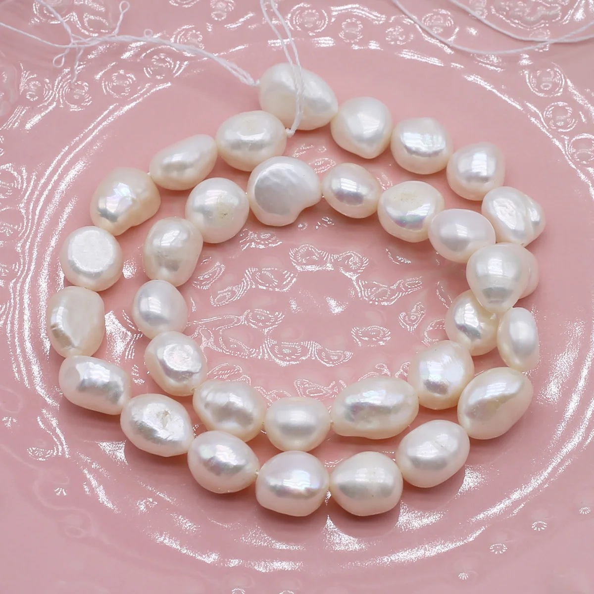 Zhe Ying Genuine Freshwater Pearl Beads for Jewelry Making, 0.8mm Hole  Cultured Rice Shape White Pearls for Bracelet Making Loose Beads (7-8mm  Rice