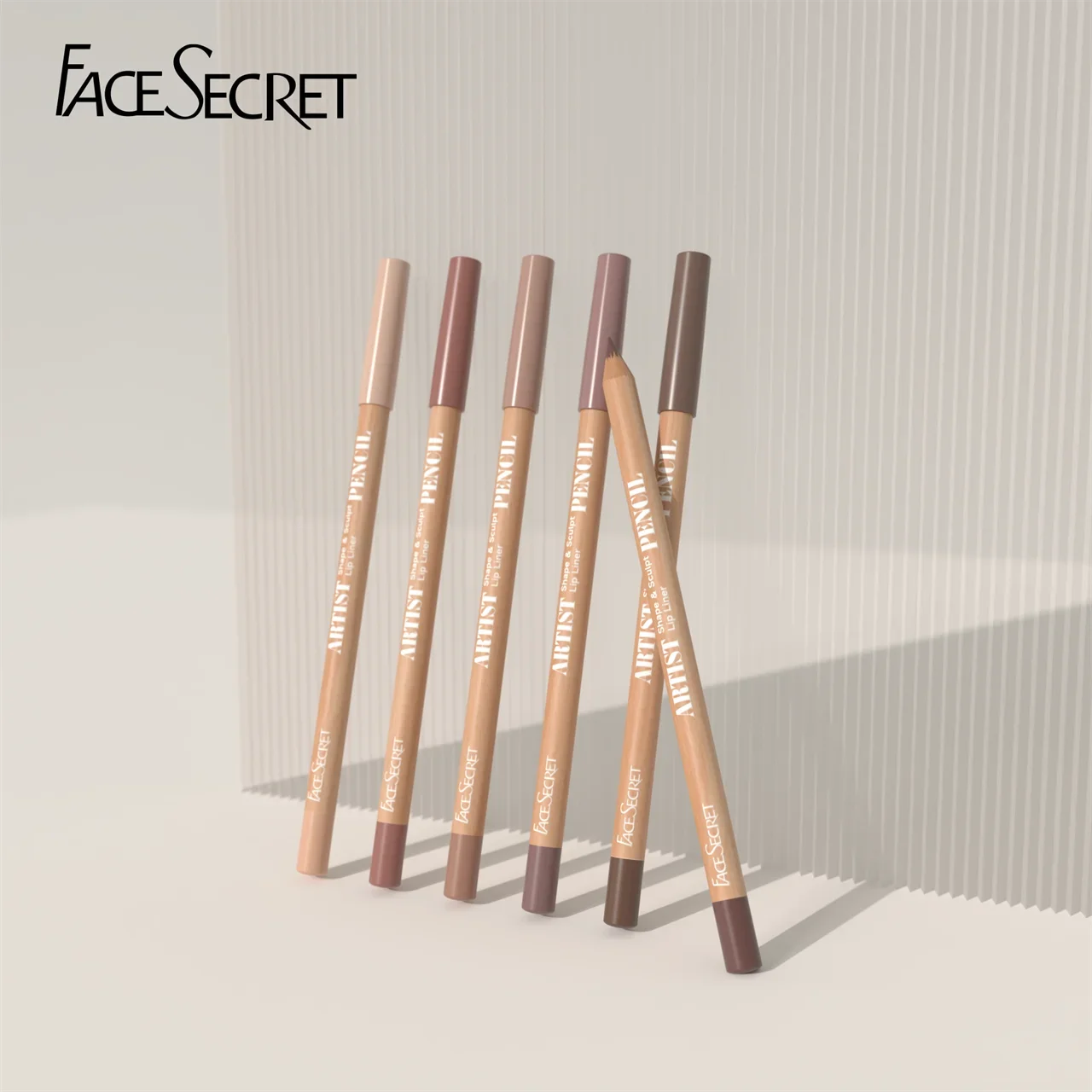 Face Secret 18 ColorLip Liner Pencil Weightless Precise With Super Soft Blendable Texture Matte Soft 3