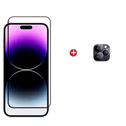 Premium 6 - in - 1 Tempered Glass Screen Protector Set - ForiPhone 15 Plus (1 Glass and 1 Lens)