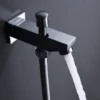 Stainles Steel 304 16inch 40cm Square Bluetooth Music LED Shower Head Panel Set Spray Rainfall Steam Thermostatic Mixer Faucet 5