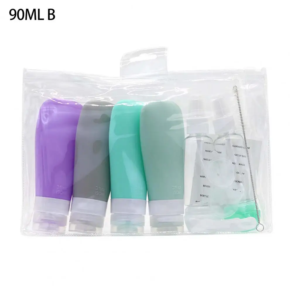 

1 Set Dispenser Bottle Portable Cosmetic Bottle Squeezable Shampoo Conditioner Lotion Body Wash Container Hotel Supplies