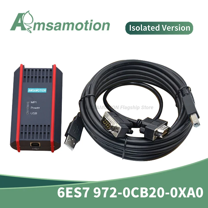 Adattatore Per Cavo Usb Isolato Magnetica Per Siemens S7-200/300/400 Plc Rs485 Profibus Mpi Ppi 9Pin Comunicazione 6Es7972-0Cb20-0Xa0