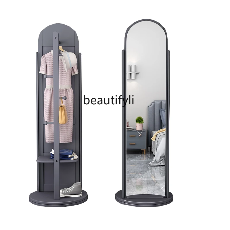 LBXSolidWoodDressingMirrorHouseholdBedroomRotatingCoatRackwithMirrorFloorMirror.jpg