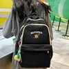 New Women Nylon Backpack Student Trendy Lady Leisure Solid Color Book Bag Female Laptop College Backpack Fashion Girl School Bag 3