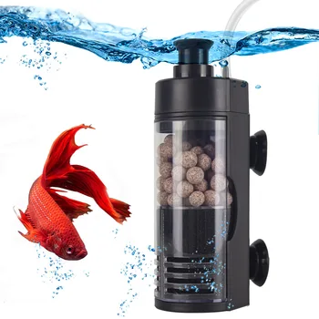 Filtro pneumatico Mini filtro di circolazione per purificazione dell'acqua Filtro di ossigenazione per acquario Filtro per cultura batterica dell'acquario