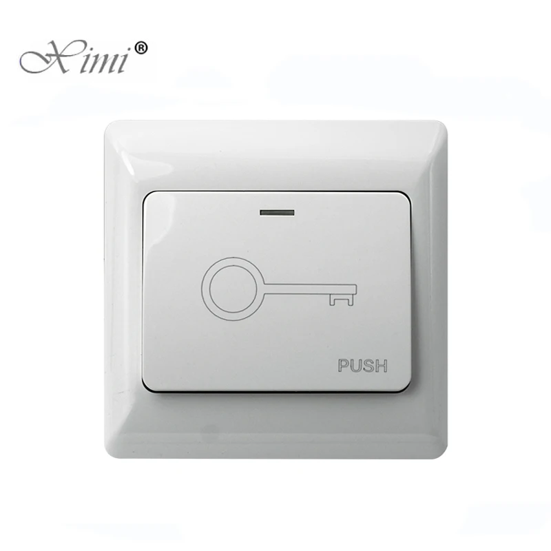 

Door Exit Button Release Switch NO/NC/COM Output Emergency Push Button Fireproof Plastic for Access Control System