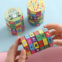 Montessori Magic Cylinder Mathematics Numbers Cube Arithmetic Toy Kids Math Counting Game Puzzle for Children Education Learning 3