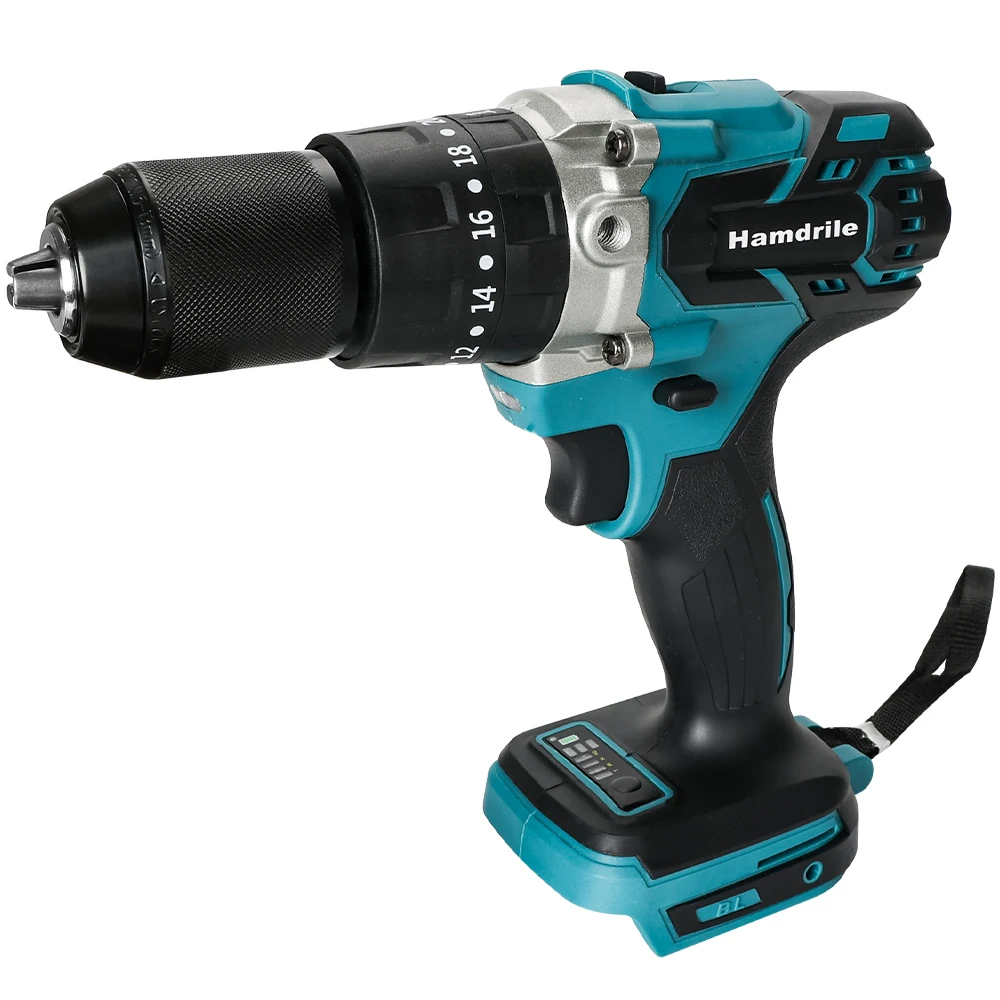 

18V 13mm cordless impact drill brushless impact drill screwdriver drill body compatible for Makita batteries 1830 1840 1850 1860