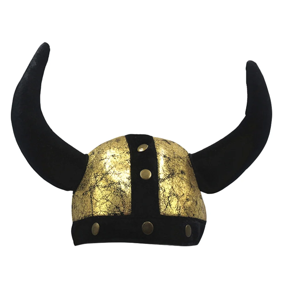 

Halloween Headdress The Gift Cosplay Hat for Headgear Polyester Decoration Easter Party Child Unique Ox Horn