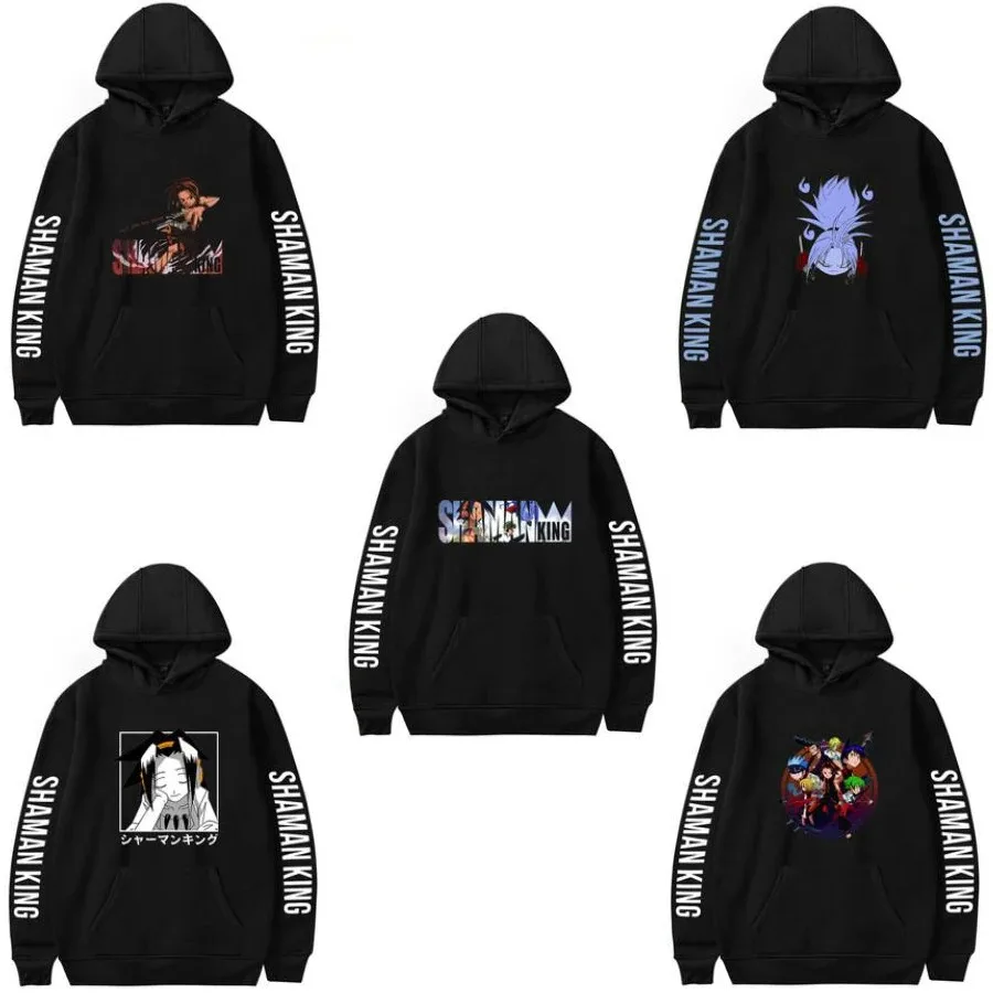 Sciamano King The Star Super Yoh Asakura Divertente Felpa Con Cappuccio Hip Hop Maglioni Grafici Poleron Hombre Streetwear Harajuku Maglione 2024