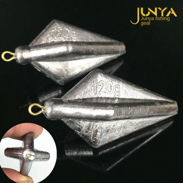 10g to 150g Lead Sinkers Weight Big Heavy Quadrangle Lead Fishing Sinkers  DiaMond Fishing Weights For Sea Fishing - AliExpress